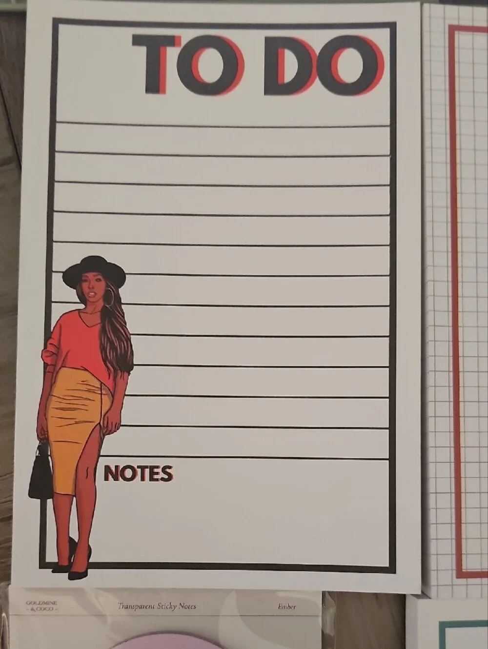 Stylish Illustrated Women Notepad Set — Multi-Color NEW